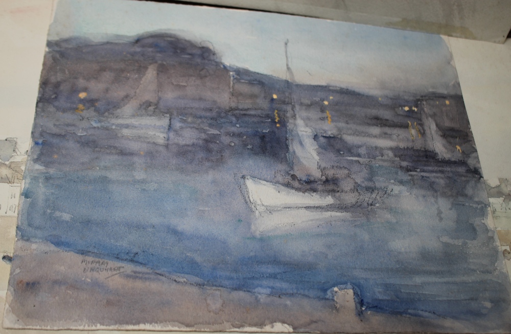 MURRAY McNEEL CAID URQUHART (1880-1972). A folio of eleven watercolour sketches, to include - Image 3 of 10