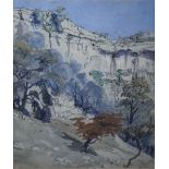 BILL TURNER (XX). A quarry scene, signed lower right and dated 19523, watercolour, framed and