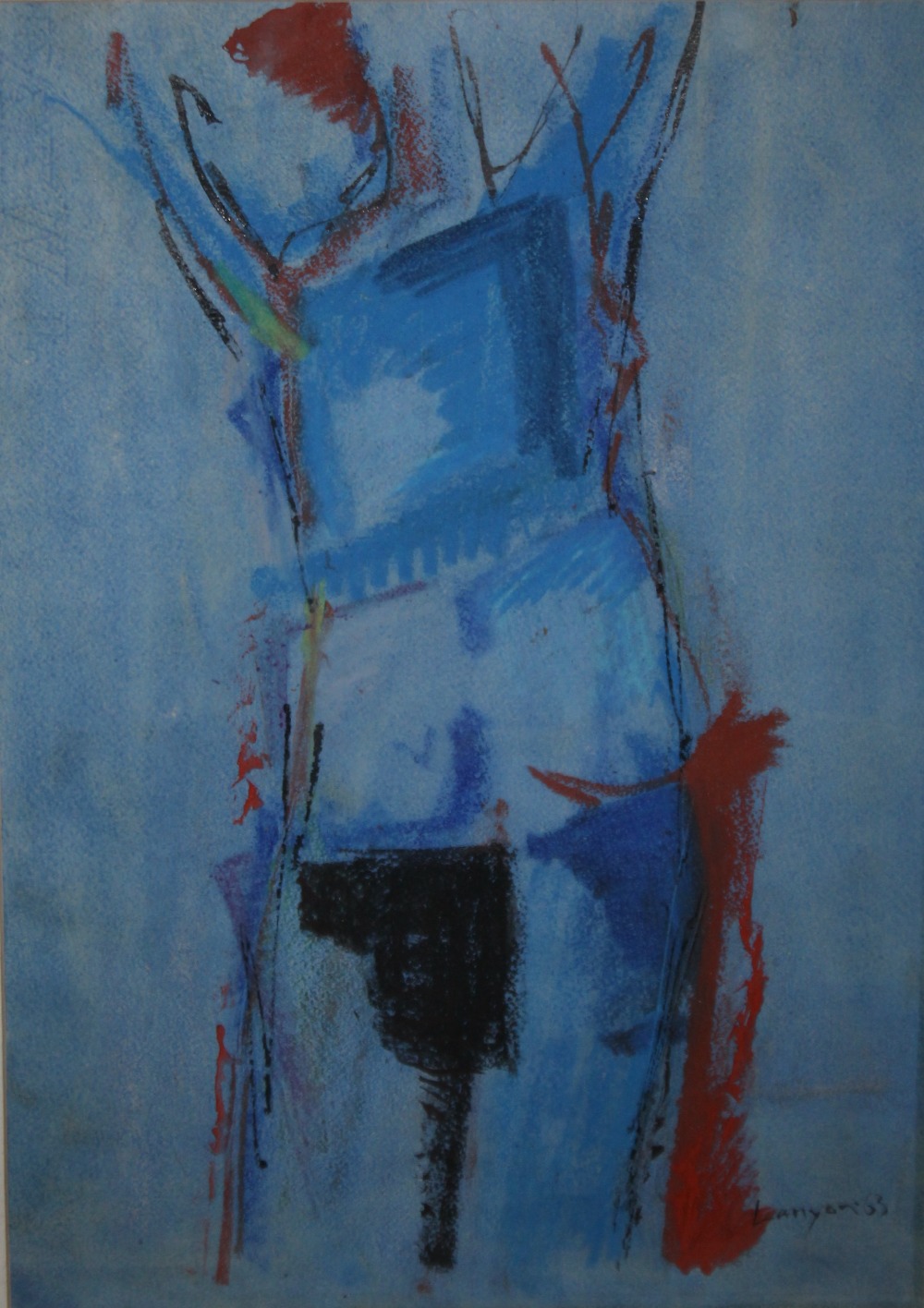 CIRCLE OF PETER LANYON (1918-1964). Abstract study, bearing signature lower right and dated '63,