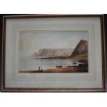A. CASE. Nineteenth century British school 'The Giant's Causeway, Ireland', signed and titles on