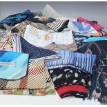 A COLLECTION OF LADIES MODERN AND VINTAGE SCARVES ETC., to include examples by Daks, Huckle,