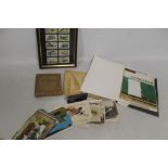 A SMALL COLLECTION OF CONCORDE RELATED ITEMS to include signed flight certificate, stationery photo