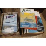 A LARGE QUANTITY OF 'FLIGHT' MAGAZINES 1930S - 1970S