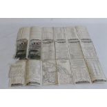 MEXICAN INTERNATIONAL RAILROAD FOLDING MAP & TIMETABLE 1892, American bank Note Company, New York<b