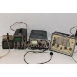 A QUANTITY OF ELECTRICAL TESTING EQUIPMENT, to include an oscilloscope, a signal generator etc