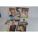 ELVIS MEMORABILIA - a small quantity to include Postermags etc.