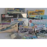 A COLLECTION OF BOXED UNMADE AIRFIX 1:72 AND 1:144 SCALES AEROPLANE CONSTRUCTION KITS to include Sh