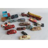 A COLLECTION OF PLAYWORN DIECAST VEHICLES by Dinky, Corgi, Kembo and Matchbox etc.