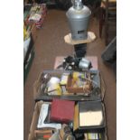 A COLLECTION OF OLD PHOTOGRAPHIC DEVELOPING/DARKROOM EQUIPMENT to include Gnome Delta enlarger, Pul