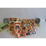 A COLLECTION OF 36 BOXED MAINLY LLEDO DIECAST VEHICLES ETC.