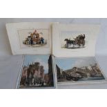 TWO LEFEVRE COLOURED LITHOGRAPHS OF VENICE AFTER CECCHINI, PIVIDOR, c.1850 together with two other