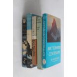 BOOKS ON THE HISTORY OF ALPINE MOUNTAINEERING to include Sir Arnold Lunn - 'Matterhorn Centenary' 1