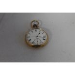 AN 18CT GOLD OPEN FACED POCKET WATCH, signed to the dial J. B. Yabsley, London