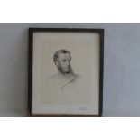 A FRAMED PORTRAIT DEPICTING "LORD VERNON", published by J. Hogarth & Sons, c.1866, frame A/F