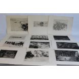 ANDRÉ DEVAMBEZ (1867 - 1934) - TWELVE ETCHINGS (Douze eaux-fortes) FIRST WORLD WAR, c.1915, signed