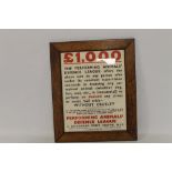 PERFORMING ANIMALS DEFENCE LEAGUE POSTER, a 1930s lithograph in wooden frame, 60 x 50 cm