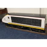 A 5" GAUGE MODEL OF THE EUROSTAR LOCOMOTIVE, battery powered motors L 140 cm