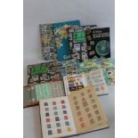 A QUANTITY OF STAMPS in albums and stock books