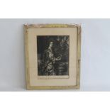 P. LELLY . - A FRAMED AND GLAZED PORTRAIT MEZZOTINT DEPICTING "ELIZABETH COUNTESS OF NORTHUMBERLAND