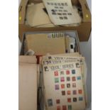 A LARGE QUANTITY OF VICTORIAN AND LATER STAMPS, loose and in albums to include stock books etc