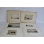 JAMES CADZOW - SEVEN ETCHINGS OF SCOTTISH VIEWS