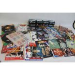A QUANTITY OF VARIOUS STICKER ALBUMS, to include Dr Who, Avengers, Euro 2004, football trade cards
