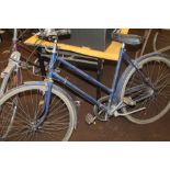 A VINTAGE LADIES "RALEIGH" BIKE, with blue painted frame