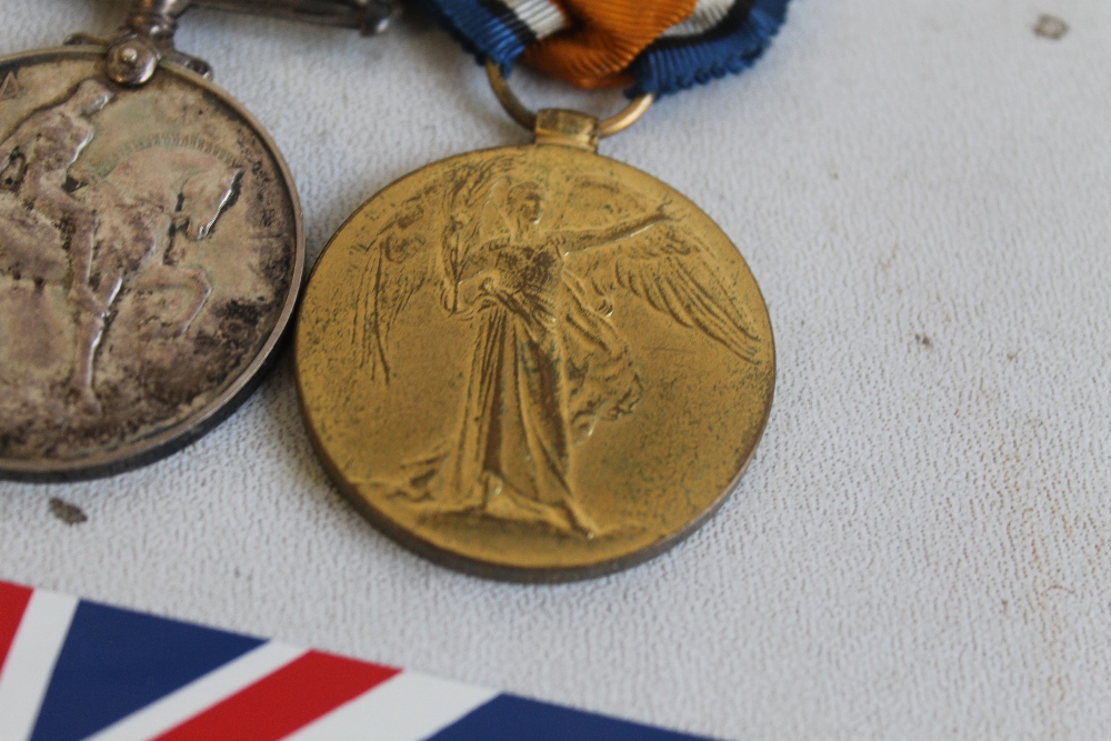 WWI MEDAL PAIR, VICTORY AND BWM, named 8151 Pte F. G. Askey MGC and a later National Service medal - Image 3 of 4