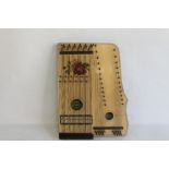 A DUTCH MANUFACTURE ZITHER / VIOLIN CONCERT HARP