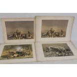 FOUR LITHOGRAPHS PRINTED BY M. & N. HANHART, DOLBY'S SKETCHES IN THE BALTIC - 'A Sketch on Shore, S
