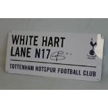 A TOTTENHAM HOTSPUR WHITE HART LANE SIGN, bearing the signature for Harry Kane with authenticity