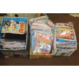 A QUANTITY OF MODERN BEANO COMICS, many with original gifts