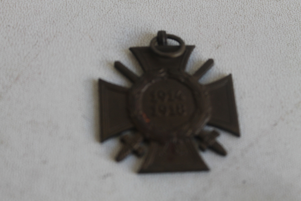 A COLLECTION OF GERMAN TYPE BADGES, to include a WWI honour cross with swords and a British Lancers - Image 2 of 5