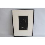 ALEXANDRE PROVOST - A FRAMED PRINT TITLED "LES REMORDS", 58 x 42.5 cm