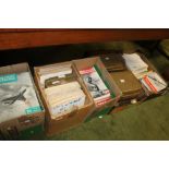 FIVE BOXES OF VARIOUS 1930S AND LATER AVIATION RELATED MAGAZINES to include 'Aeronautics' (some in