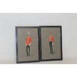 HERBERT BENHAM - A PAIR OF MILITARY WATERCOLOURS depicting soldiers of the Household Cavalry, 1930s