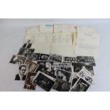 BIG BAND / MUSIC HALL INTEREST 1930s - a collection of letters and signed photographs relating to t