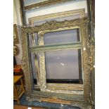 A LARGE ANTIQUE FRAME A/F 140CM X 181CM