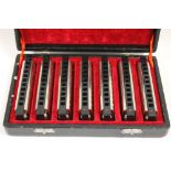 A CASED BLUES HARMONICA COLLECTION