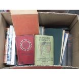 A BOX OF ASSORTED VINTAGE AND ANTIQUARIAN BOOKS