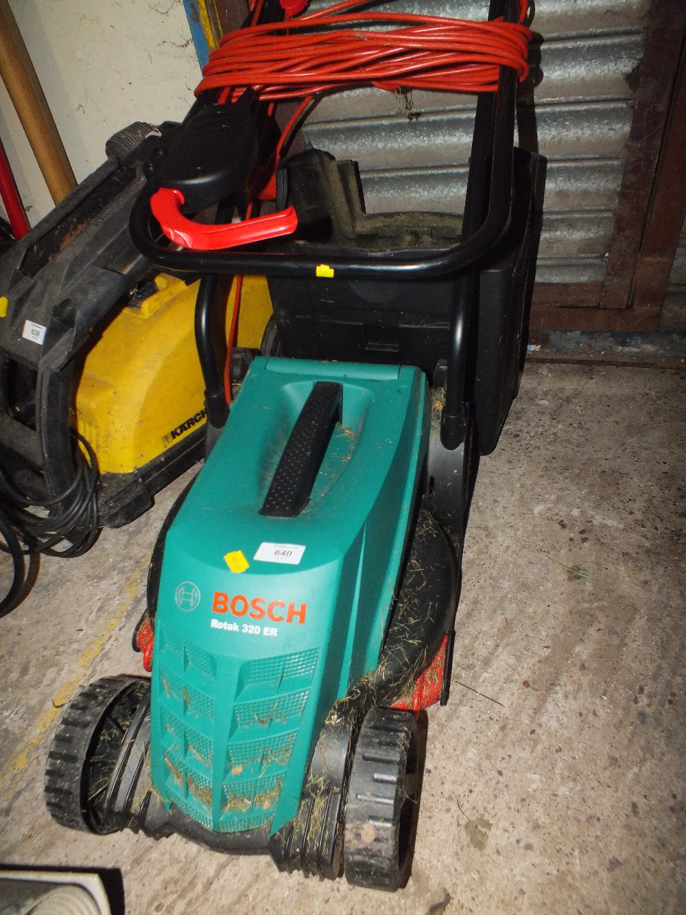 A BOSCH ELECTRIC LAWN MOWER