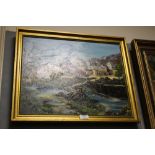 A FRAMED OIL ON CANVAS ENTITLED OLD SPAIN BY JOHN STRUGGLES