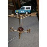 ***A MODERN CAST METAL LAND ROVER WEATHER VANE