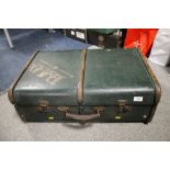 A 1920S ERA BANDED PACKING TRUNK