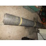 A LARGE ROLL OF UNUSED NAIRN FLOORING (GREY /BLACK)