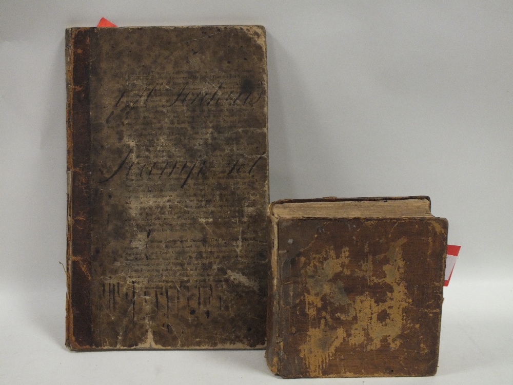 TWO ANTIQUARIAN BOOKS - A UNIVERSAL RECEIPT BOOK AND ANOTHER