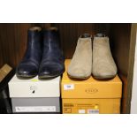 A PAIR OF BOXED TODS GENTS SHOES TOGETHER WITH A PAIR OF THOMAS BIRD BOXED SHOES