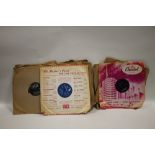 A COLLECTION OF 78 RPM RECORDS TO INC JERRY LEE LEWIS, LITTLE RICHARD ETC