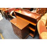 A MODERN OPEN 'ROSSMORE' BOOKCASE & A MODERN SMALL FOUR DRAWER CHEST (2)