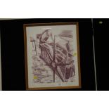 PIERRE BRUNO (XXI). Industrial scene, signed in pencil to the margin, certificated verso,